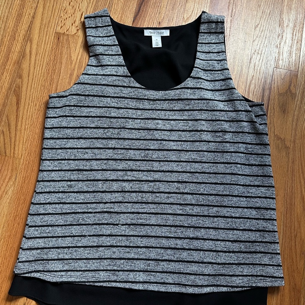 Silver and black WHBM tank